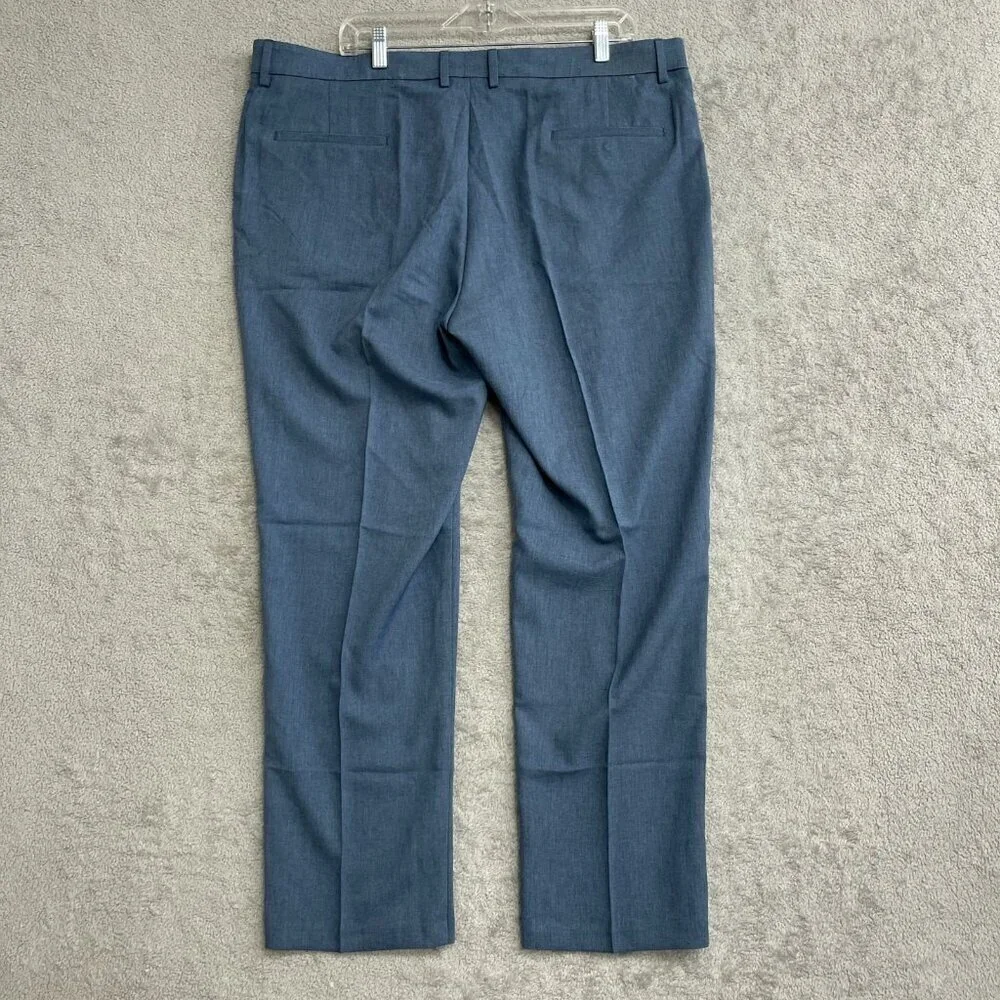 NEW Kenneth Cole Reaction Men's 40x30 Super Flex Waistband Dress Pants Blue